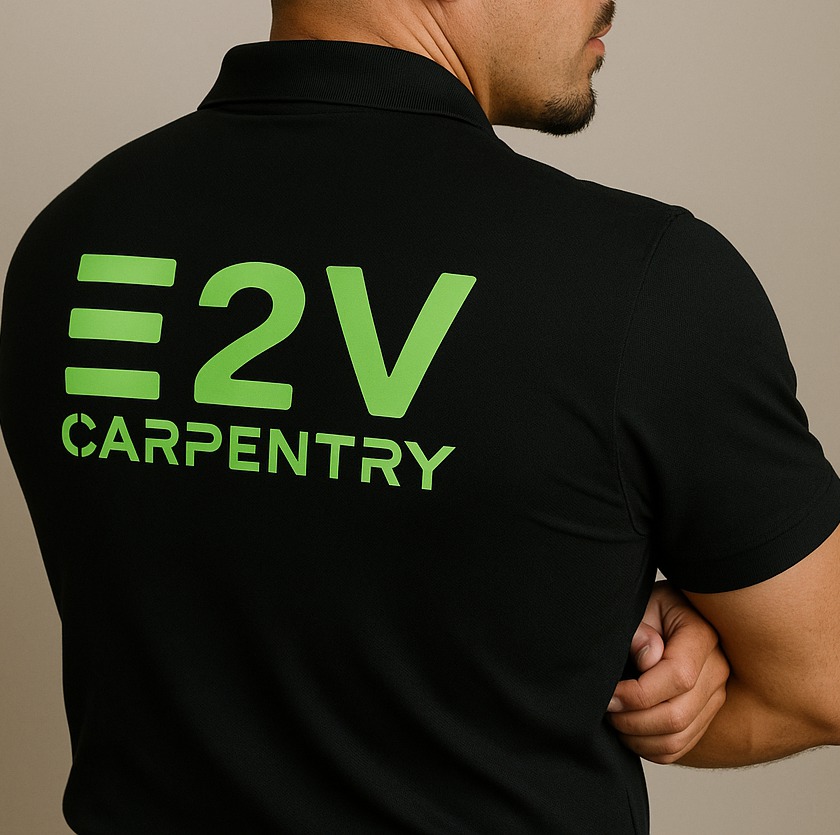 E2V Carpentry branded workwear